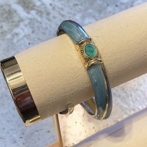 Shades of Blue Gold Bracelet